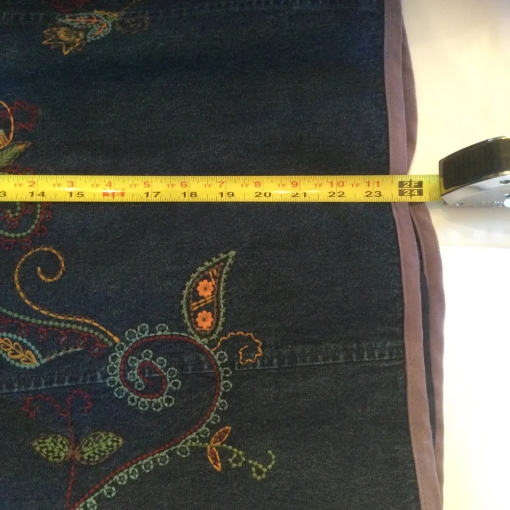 Denim & Co Embroidered Denim Jacket - Picture 5 of 7